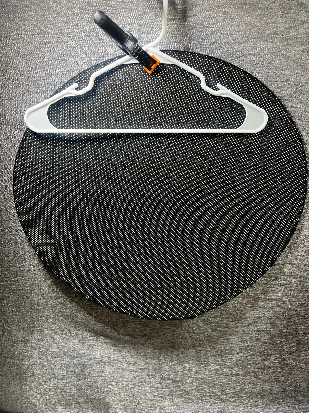 Chrome Hearts Black Circular Rug